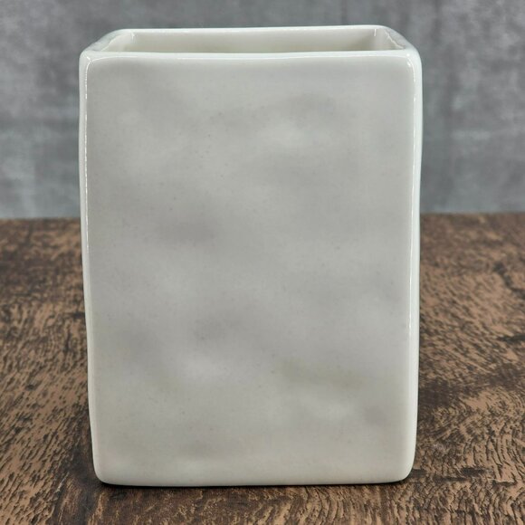 Rae Dunn WRITE LL Large Letter Cream Black Square Pen Pencil Marker Holder Desk - Picture 5 of 7